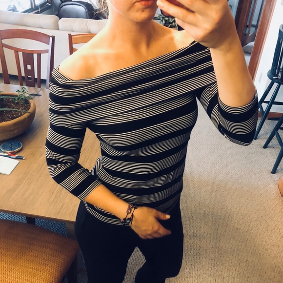 White House Black Market “off the shoulder” top - Picture 2 of 3